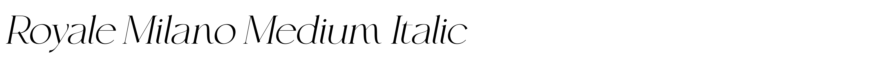 Royale Milano Medium Italic